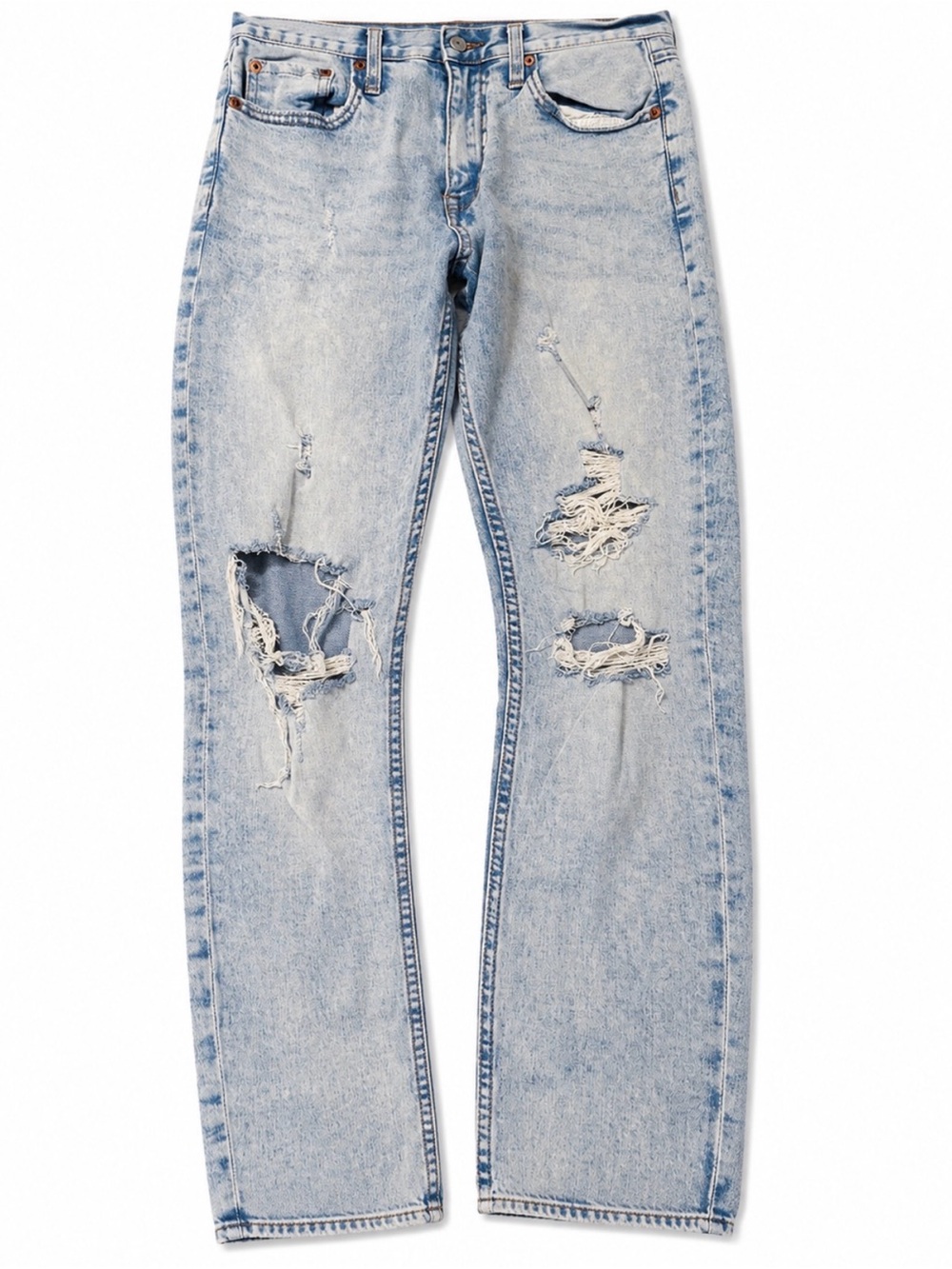 Aeropostale Women’s Size 6 Cheeky Jeggings Distressed Light Wash Denim Jeans